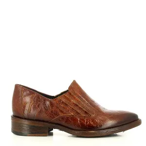 Felmini C055 Cognac Slide-On Shoes
