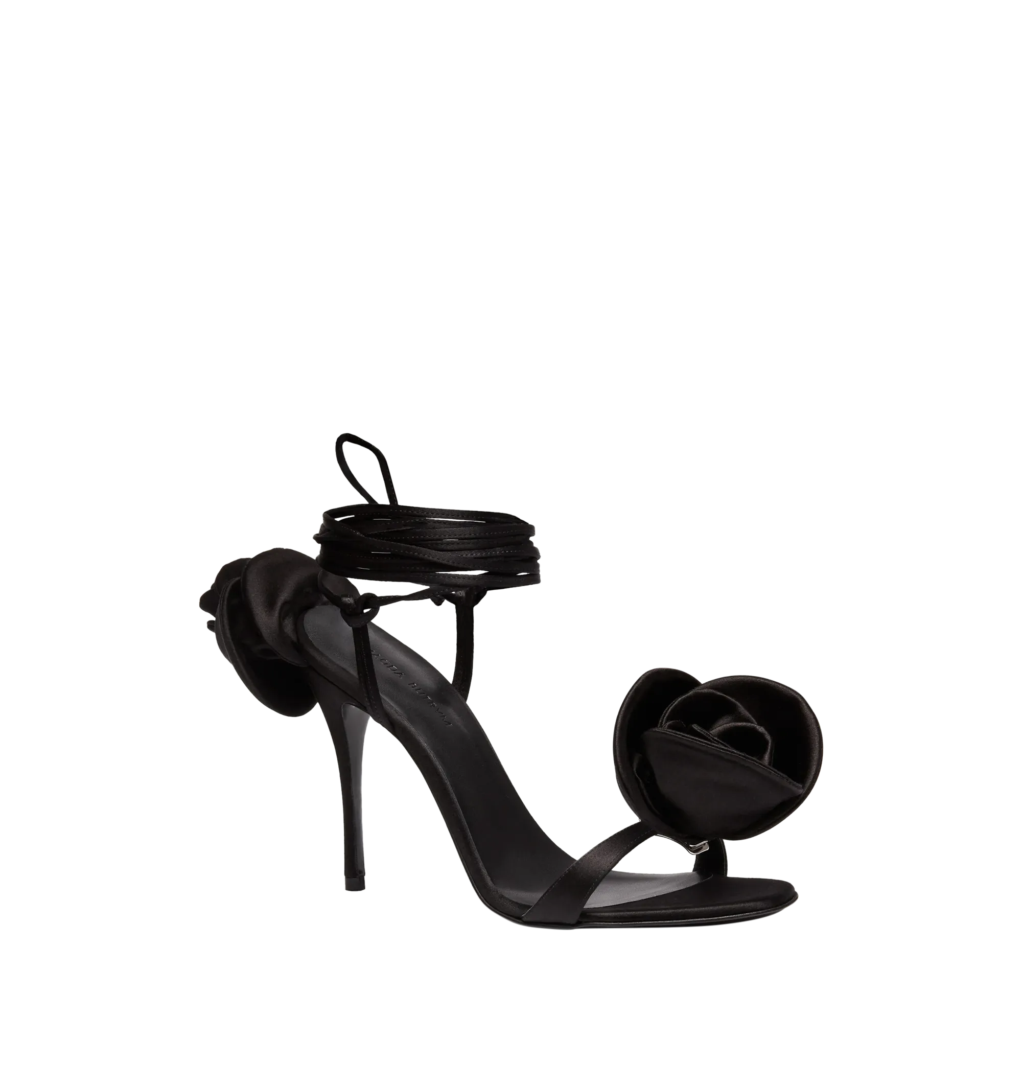 FLOWER SATIN SANDALS (WOMENS)