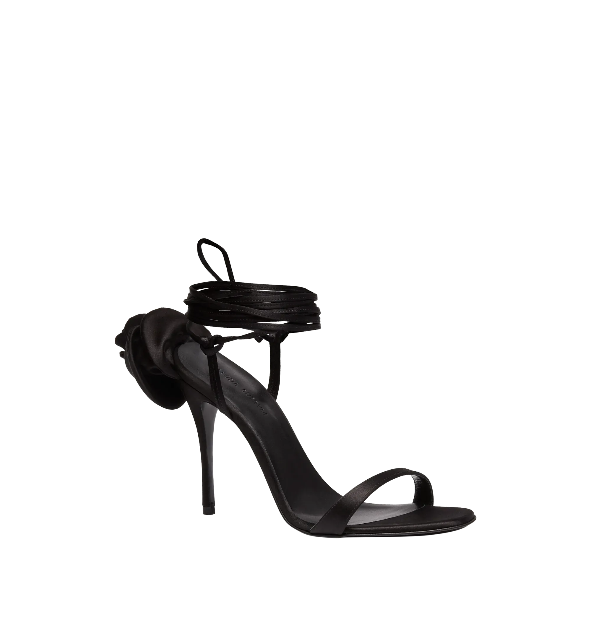 FLOWER SATIN SANDALS (WOMENS)
