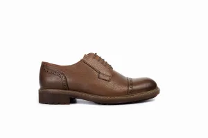 FOOT FEDERATION DERBY CAP-TOE MENS SHOE WALNUT