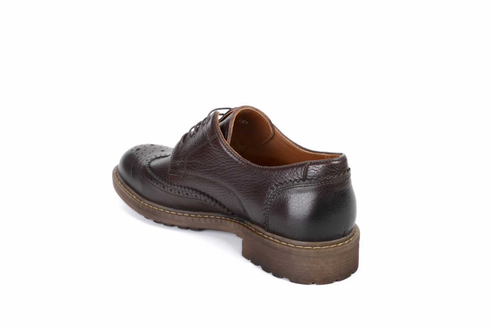 FOOT FEDERATION DERBY WINGTIP MENS SHOE BLACK