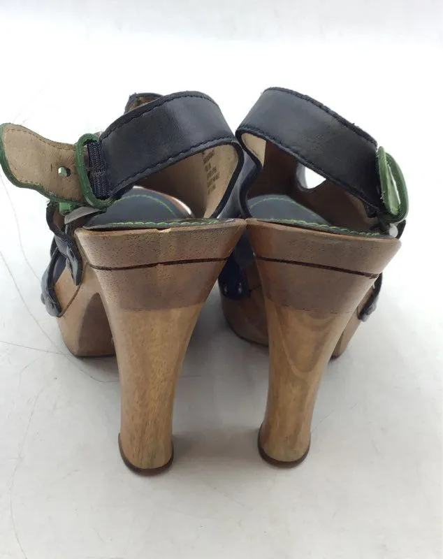 Frye Women's Dara Black Leather Slingback Heel - Size 8M