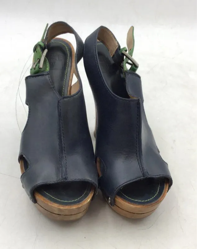 Frye Women's Dara Black Leather Slingback Heel - Size 8M