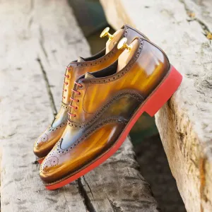 Full Brogue-Patina, Green, Brown-Wholesale