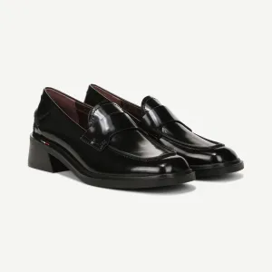 Gabriella Black Leather Franco Sarto Loafers