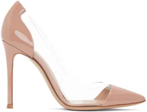 Gianvito Rossi Pink Patent Plexi 105 Heels