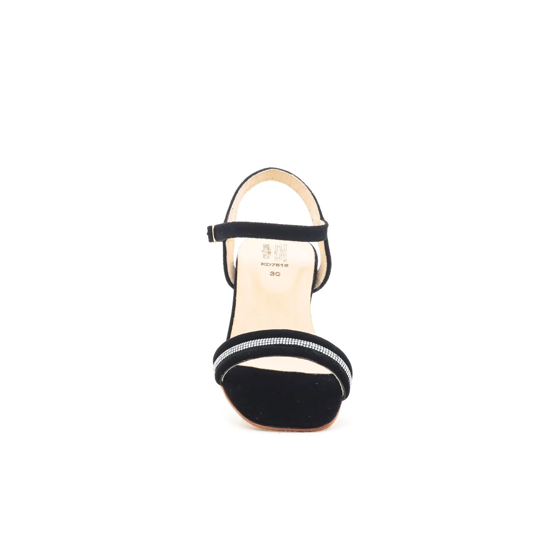 Girls Black Formal Sandal KD7516