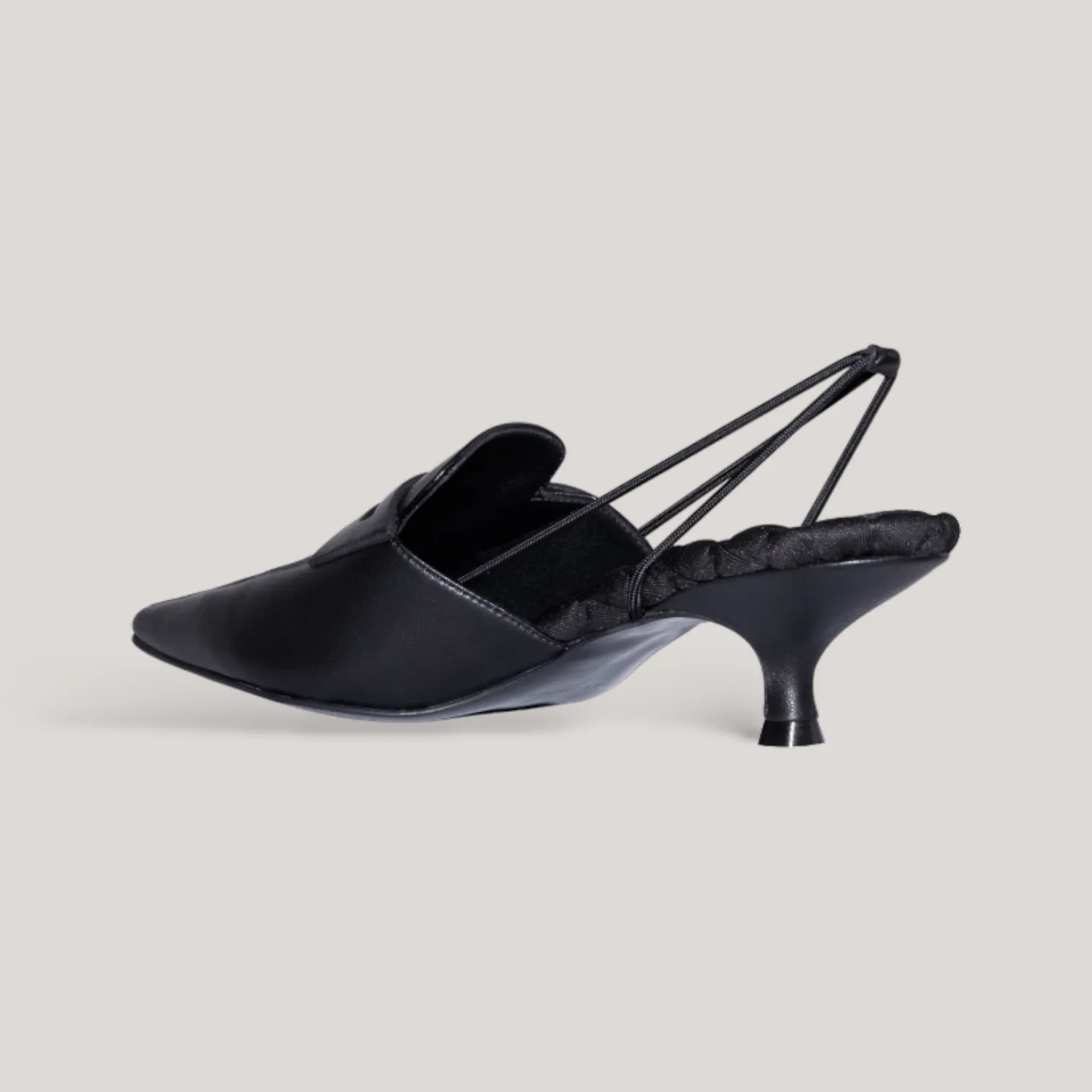 GRACE | Black - Slingback Penny Loafer