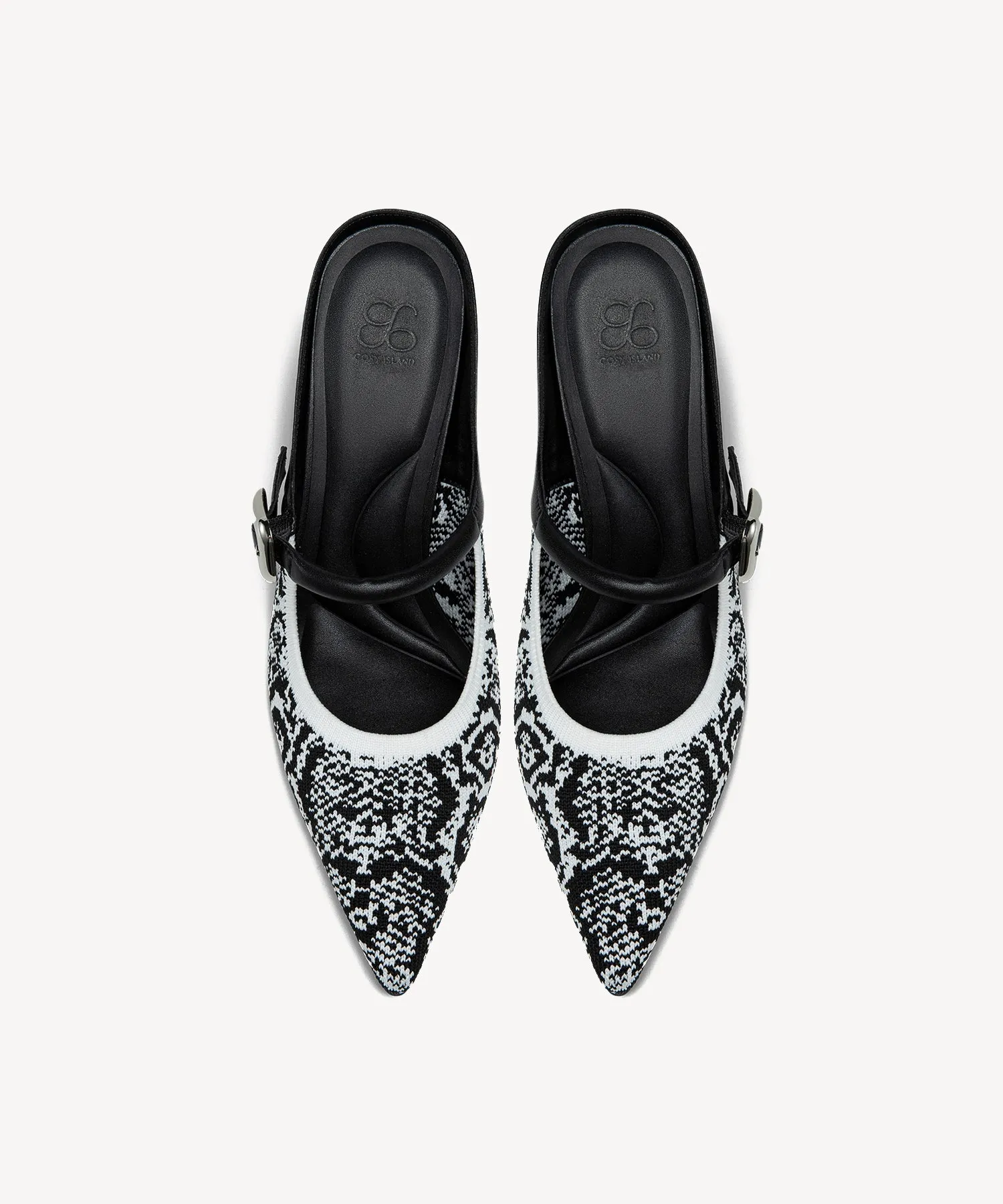 GraceLithe Pointed Toe Heeled Mules