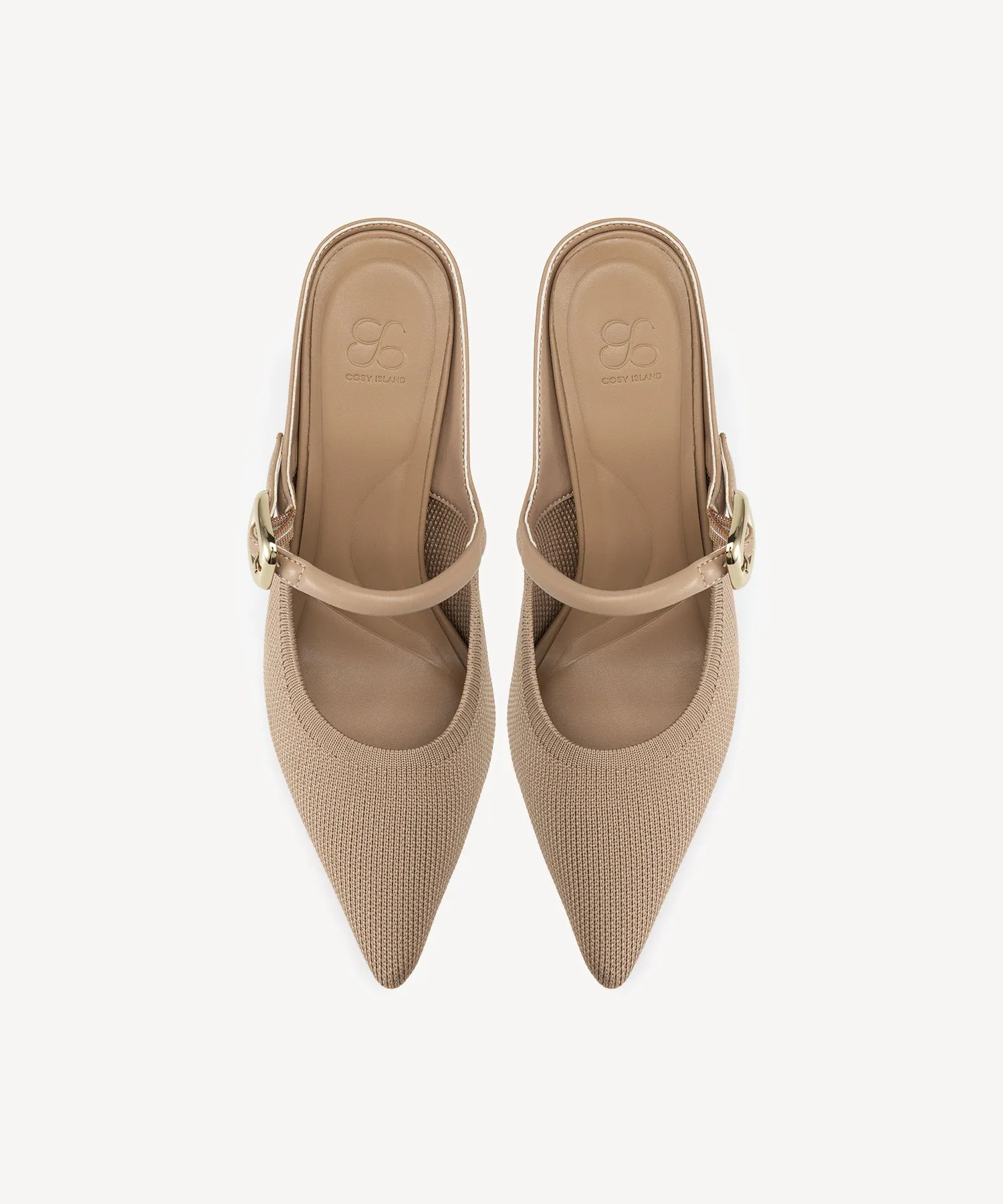 GraceLithe Pointed Toe Heeled Mules
