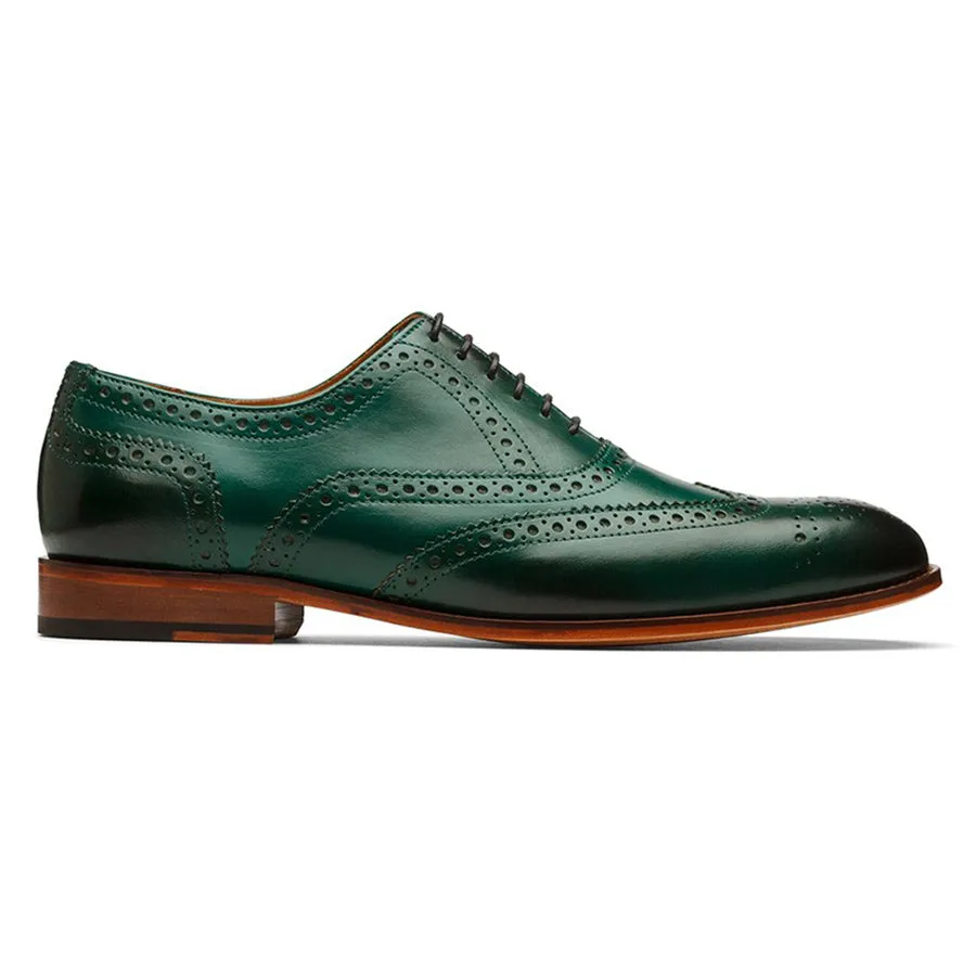 Green Full Brogue Oxford