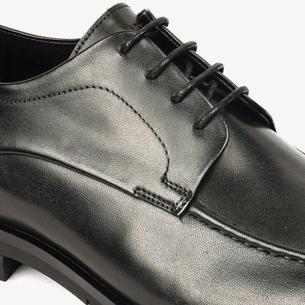 Greyder Men's Formal Leather Shoes In Black