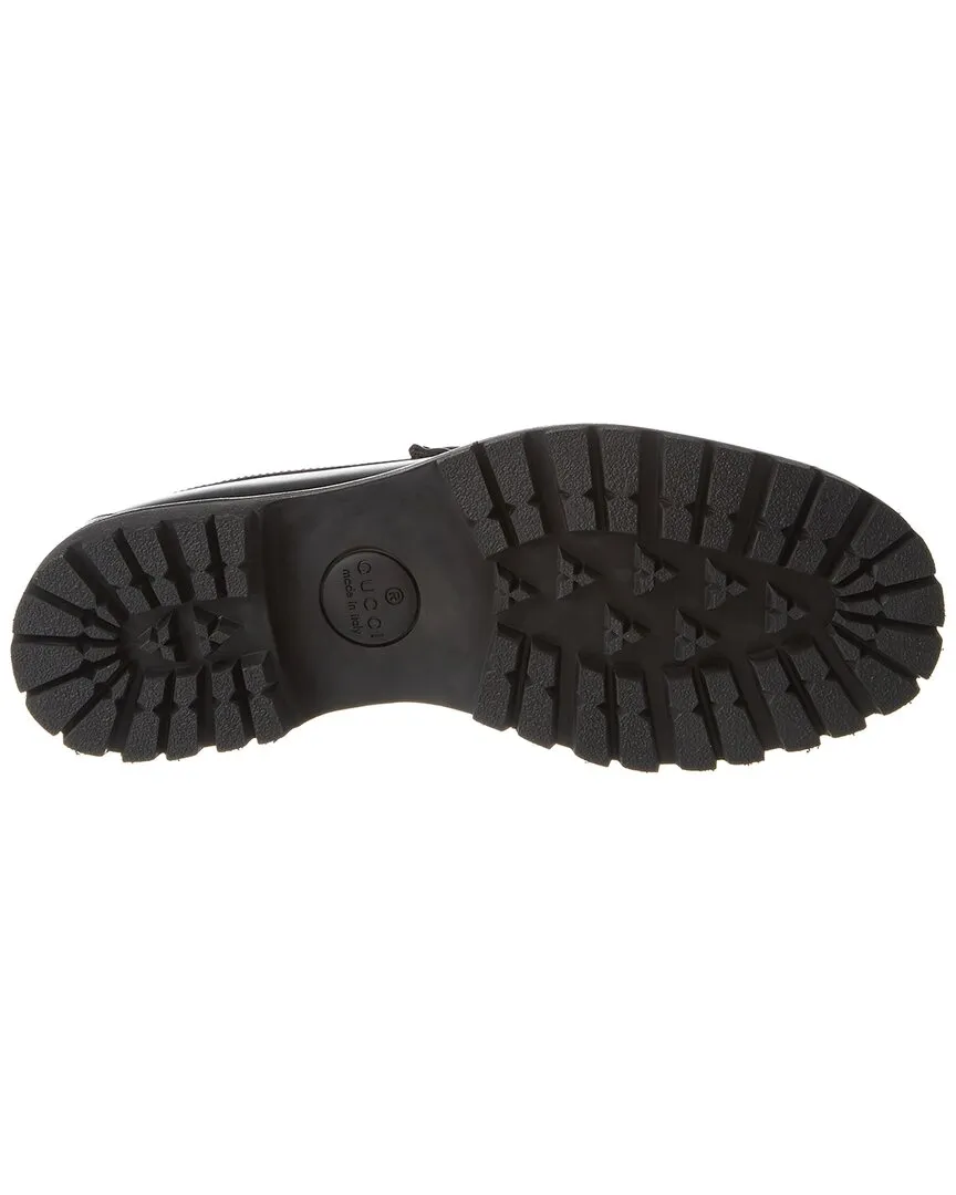 Gucci Web Horsebit Leather Loafer