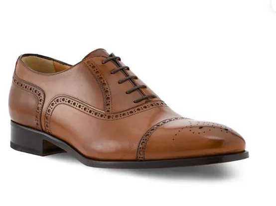 Half Brogue Cap Toe Brown 2024