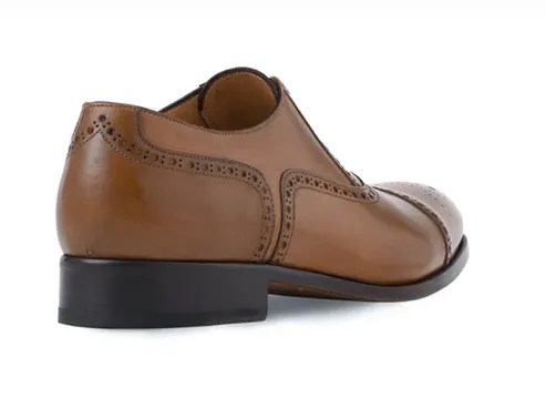 Half Brogue Cap Toe Brown 2024