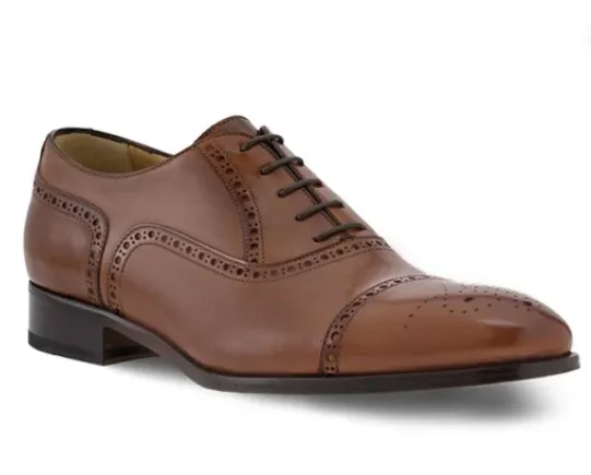 Half Brogue Cap Toe Brown 2024