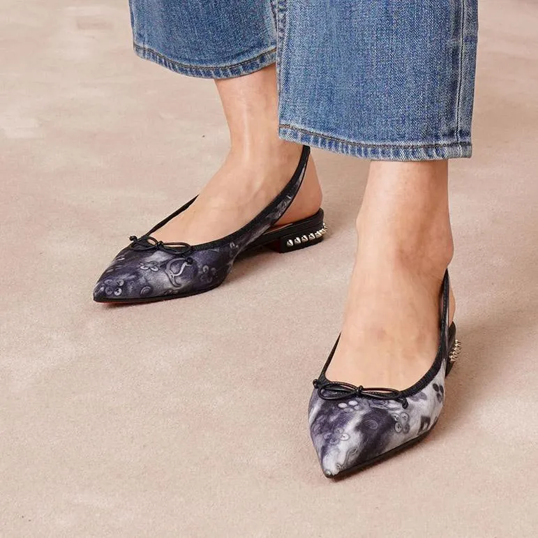 Hall Sling jeans punk flats