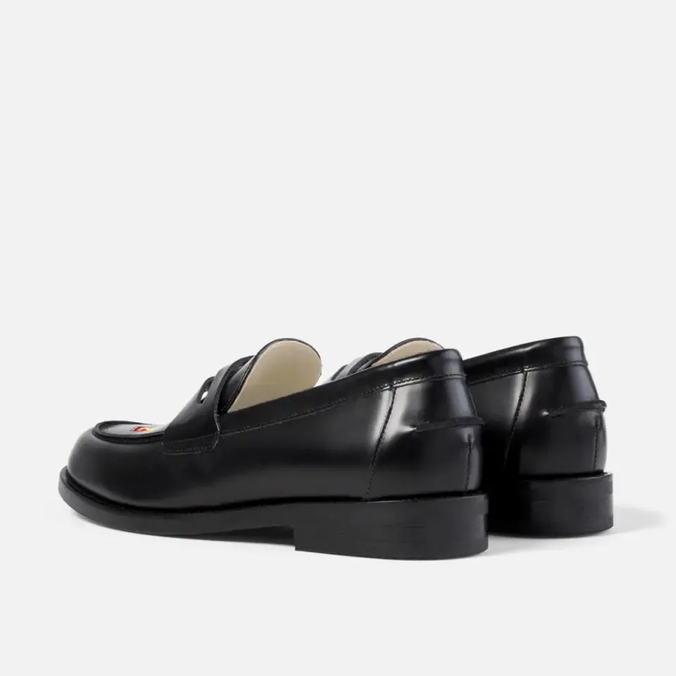 Hand-Painted Motif Penny Loafer - Men's