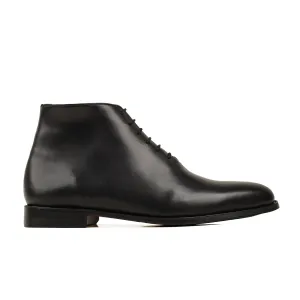 Handmade Custom Calf Leather Black Dress Chukka Boots For Men