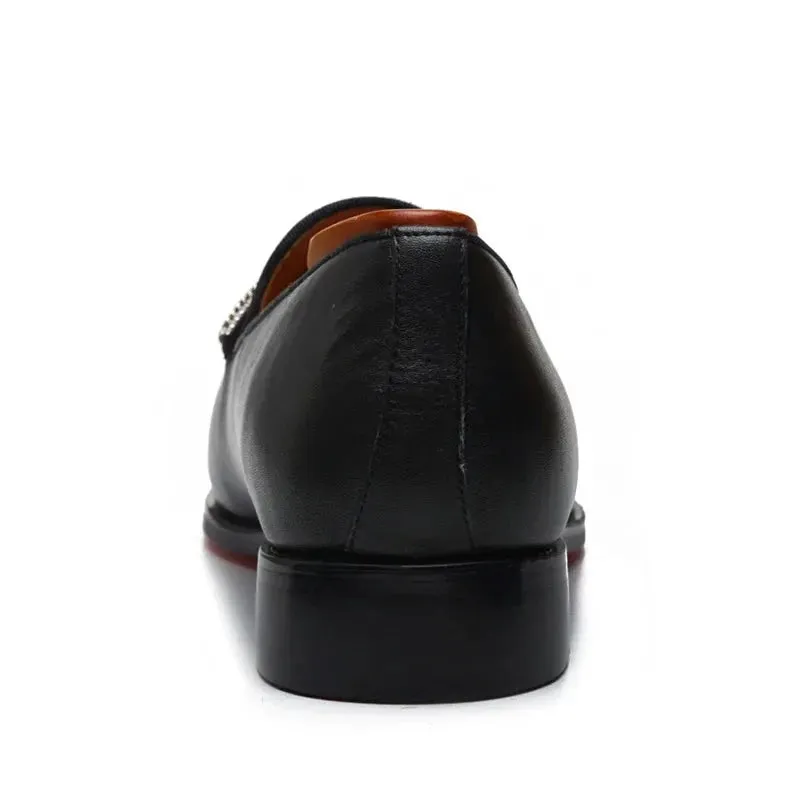 Handmade Red Bottom Men's Loafers Shoes