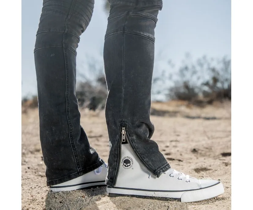 Harley-Davidson® Baxter White Leather Sneakers | D93679