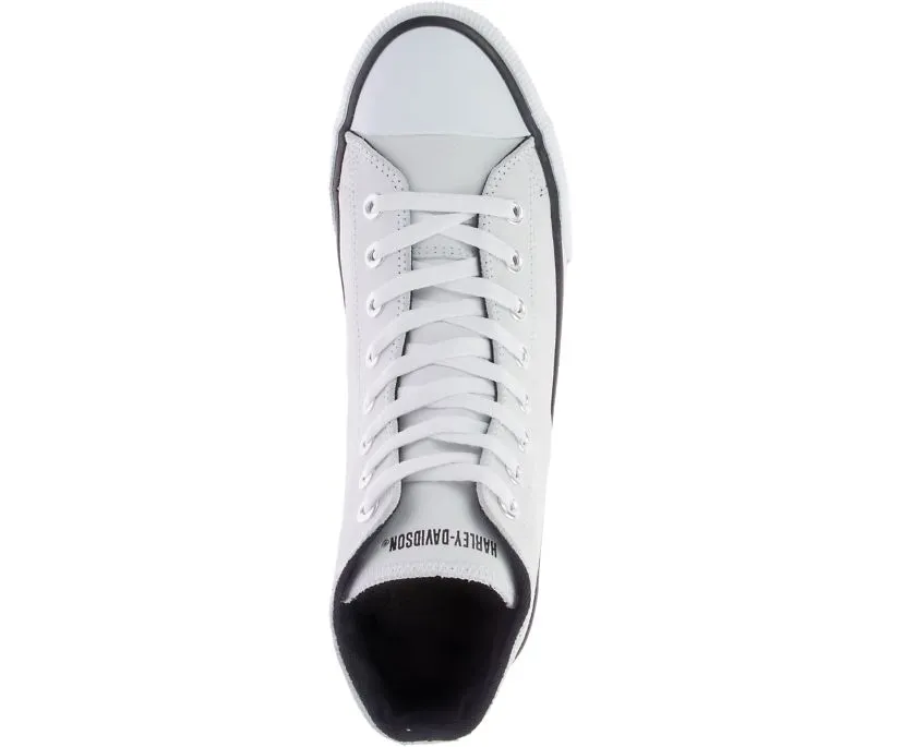 Harley-Davidson® Baxter White Leather Sneakers | D93679