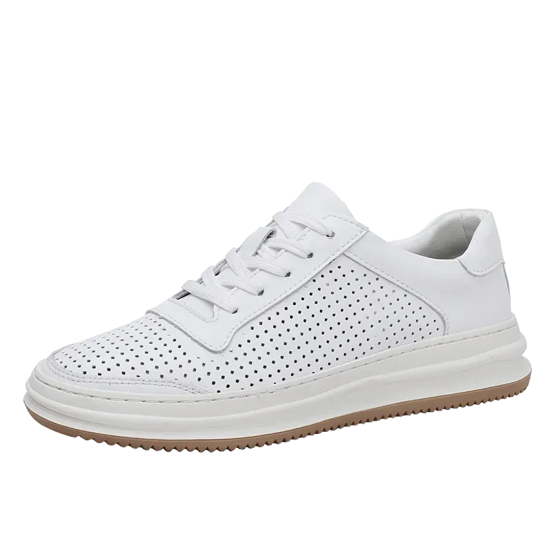 Hnzxzm Summer Hot Selling Breathable Men's Oxford Shoes Cowhide Height Increasing British Shoes Fashionable Simple Men's Leisure Shoes
