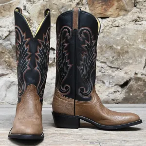 Honcho Men's 13" Oily Taurus Leather Boot W/Brown Vamp