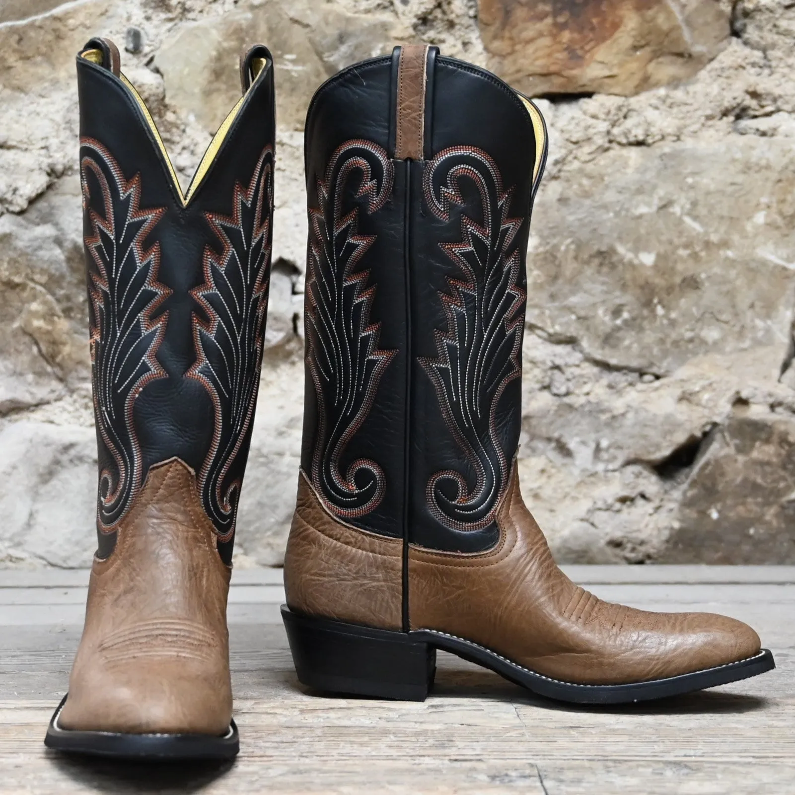 Honcho Men's 13" Oily Taurus Leather Boot W/Brown Vamp
