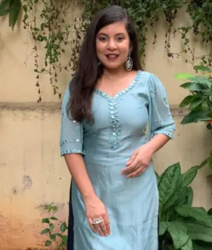 Honey Dew Mirror Work Kurta