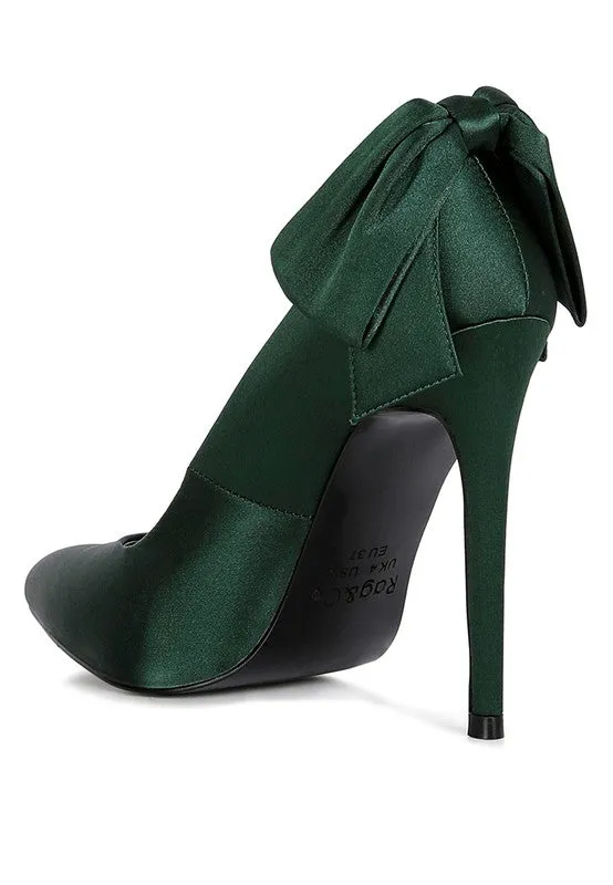 HORNET Satin Stiletto Pump Sandals