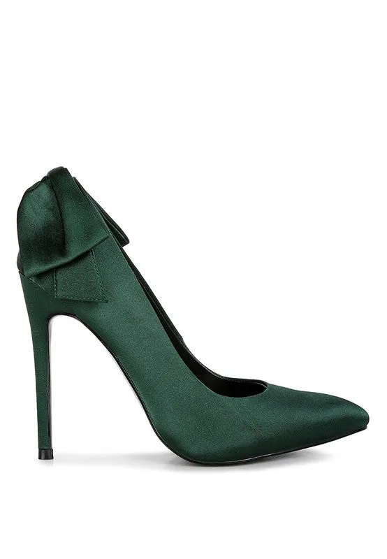 HORNET Satin Stiletto Pump Sandals