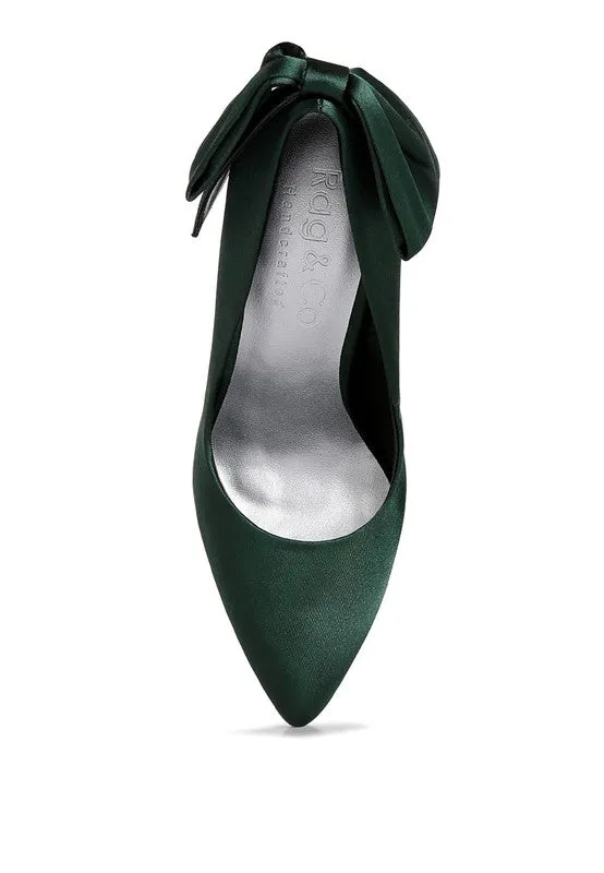 HORNET Satin Stiletto Pump Sandals