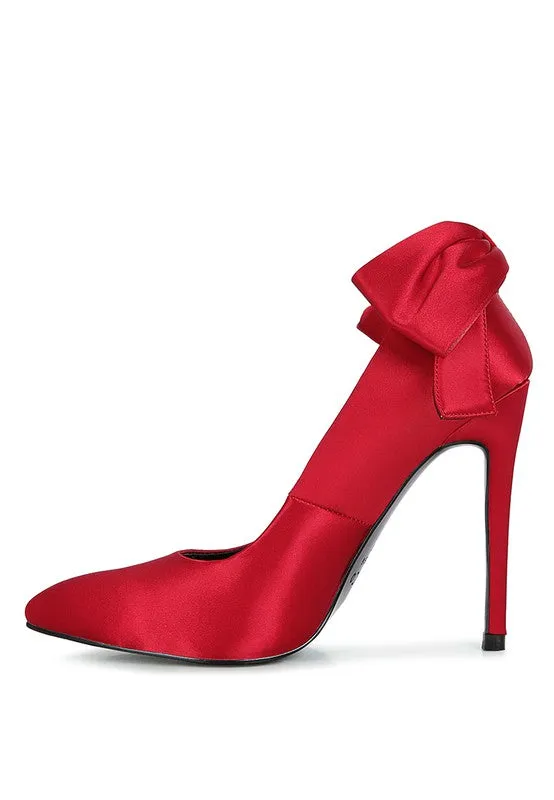 HORNET Satin Stiletto Pump Sandals