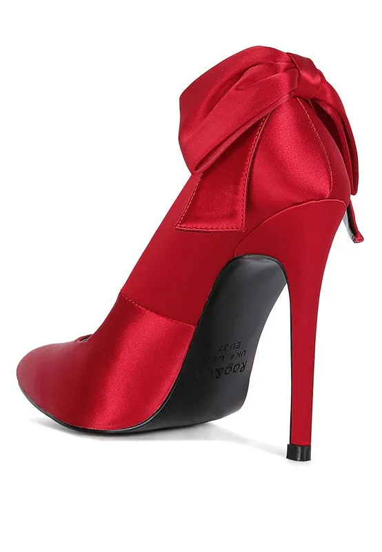 HORNET Satin Stiletto Pump Sandals