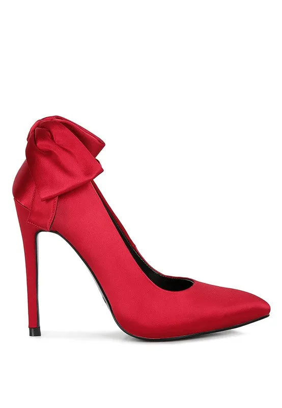 HORNET Satin Stiletto Pump Sandals