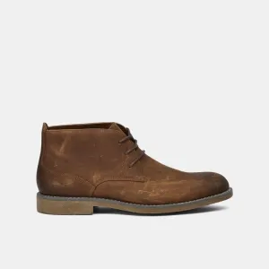 Hush Puppies Thorn Suede Chukka Boot - Mahogany