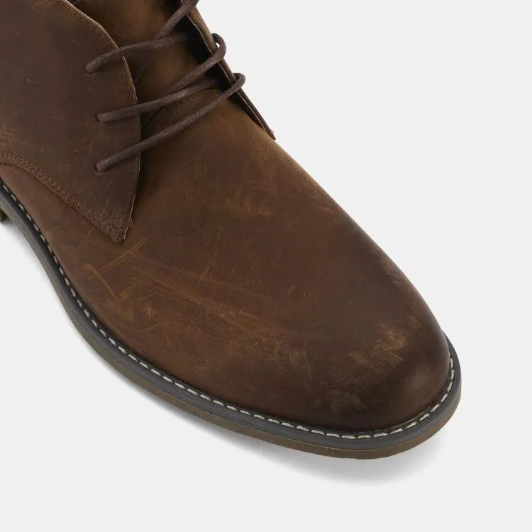 Hush Puppies Thorn Suede Chukka Boot - Mahogany