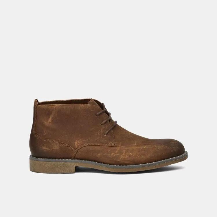 Hush Puppies Thorn Suede Chukka Boot - Mahogany