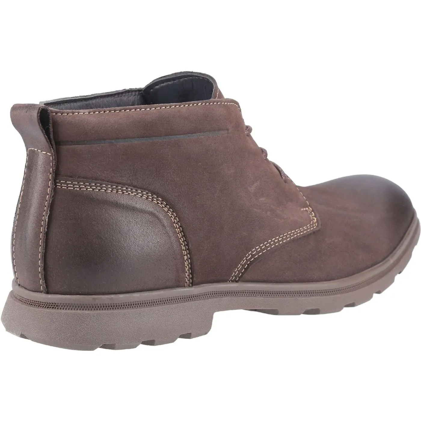 Hush Puppies Tyson Chukka Brown Mens Nubuck Leather Boots