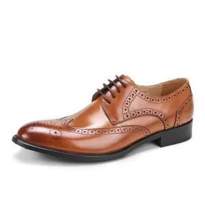 Italian Genuine Leather Handmade Men's Oxford Shoes