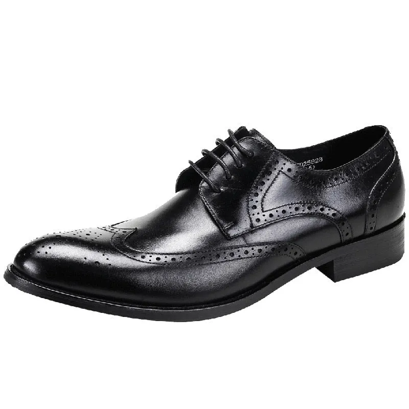 Italian Genuine Leather Handmade Men's Oxford Shoes