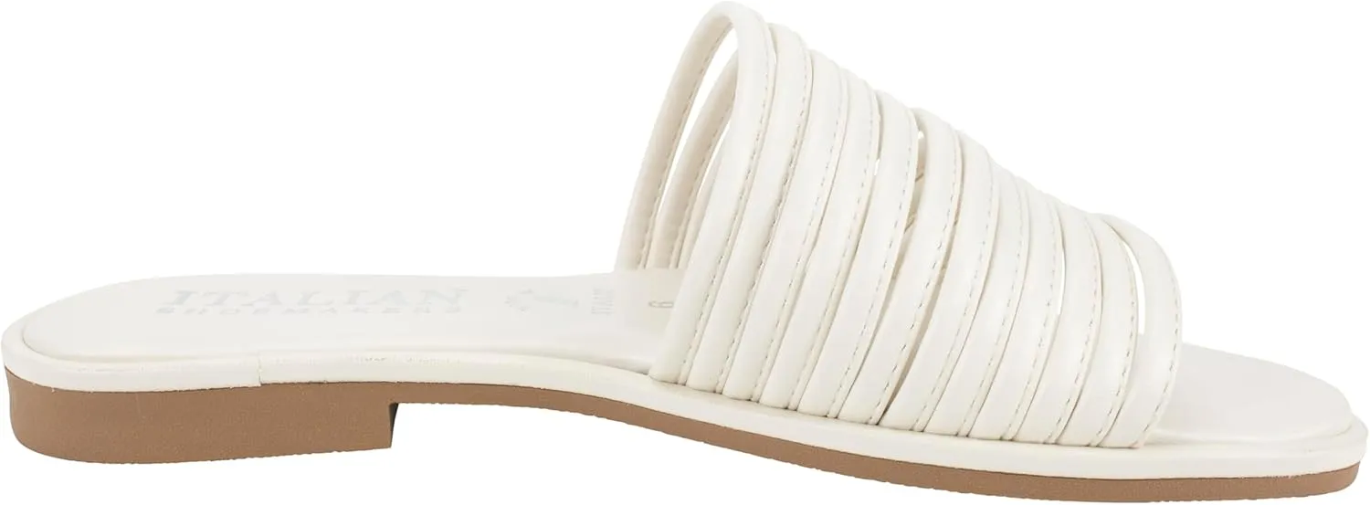 ITALIAN Shoemakers Monet Women's Sandal, banded low heel sandal for Women