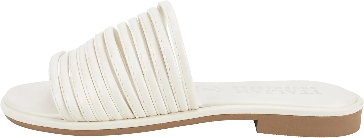 ITALIAN Shoemakers Monet Women's Sandal, banded low heel sandal for Women