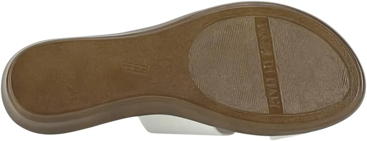 ITALIAN Shoemakers Women's Sofy Wedge Sandal, Comfort Casual Open Toe  Made in Italy, 1.5" Heel