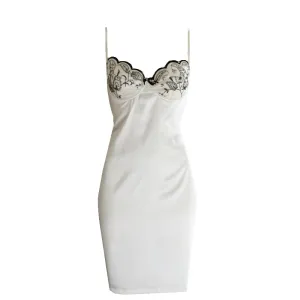 Ivory Embroidered Lace Slip