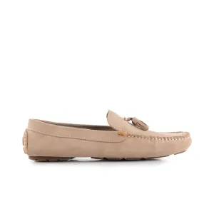 Jackson Suede Leather Driving Loafer - Sand