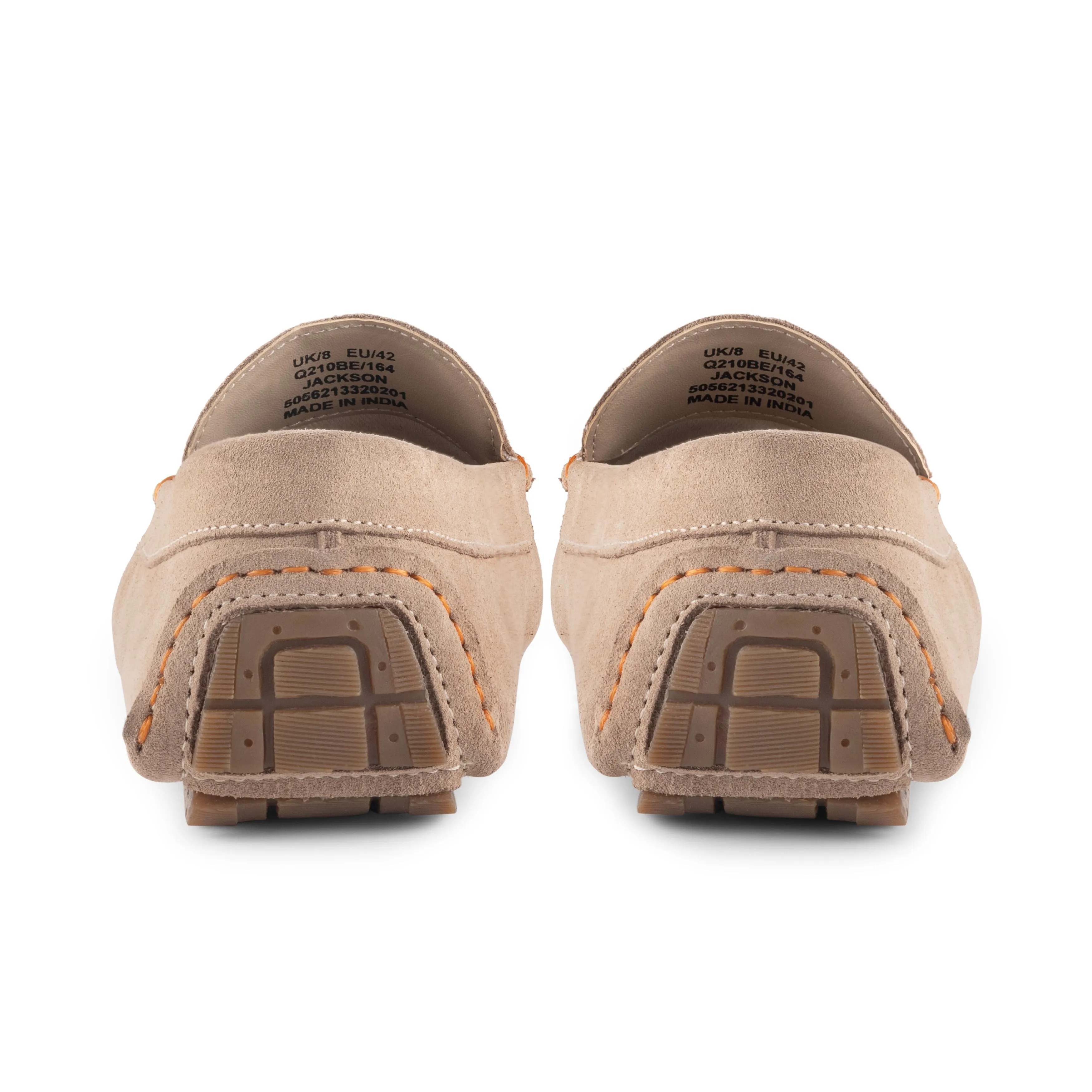Jackson Suede Leather Driving Loafer - Sand