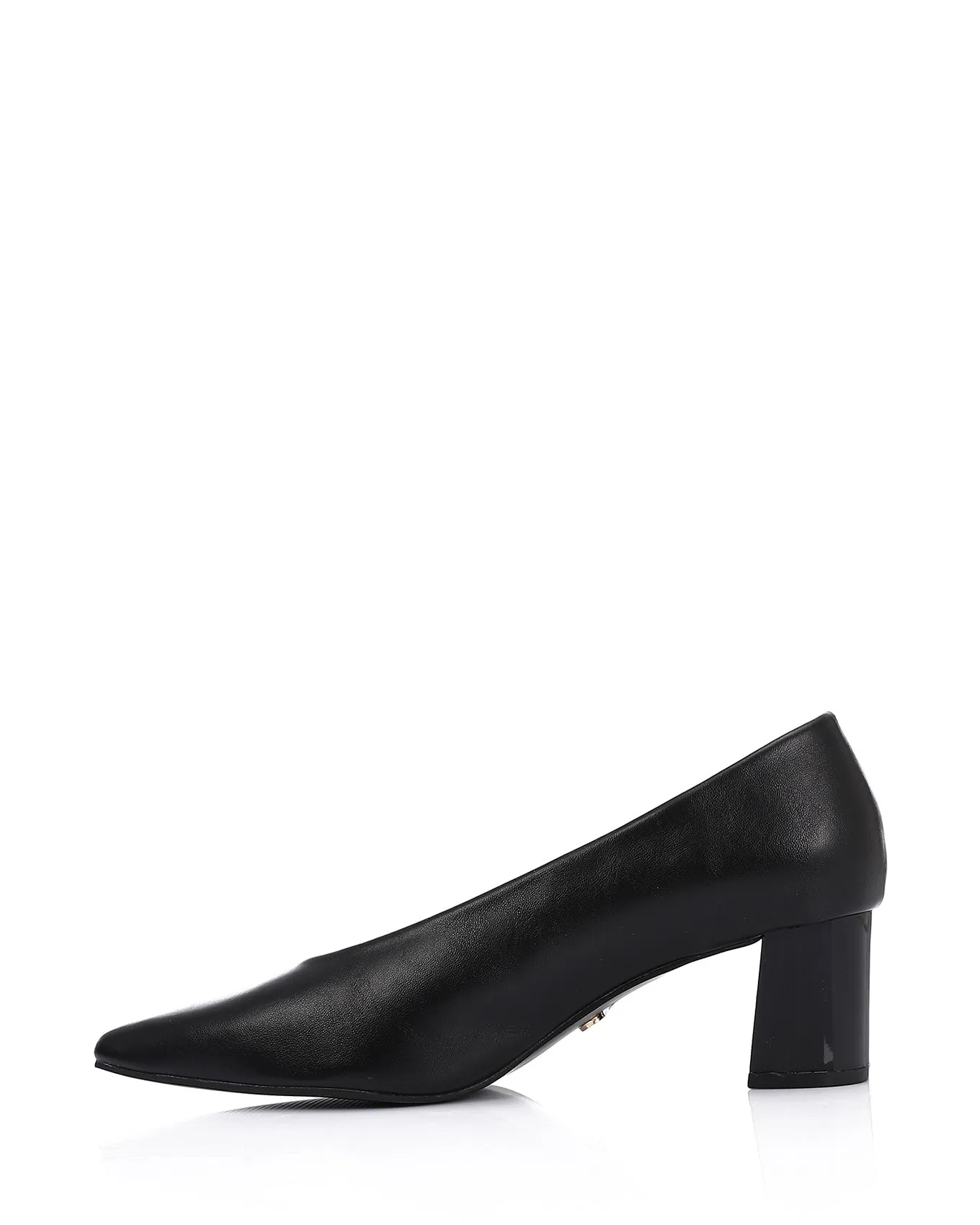 JAL-DVTV-002 Solid Pointed Toe Cap Mid Heels
