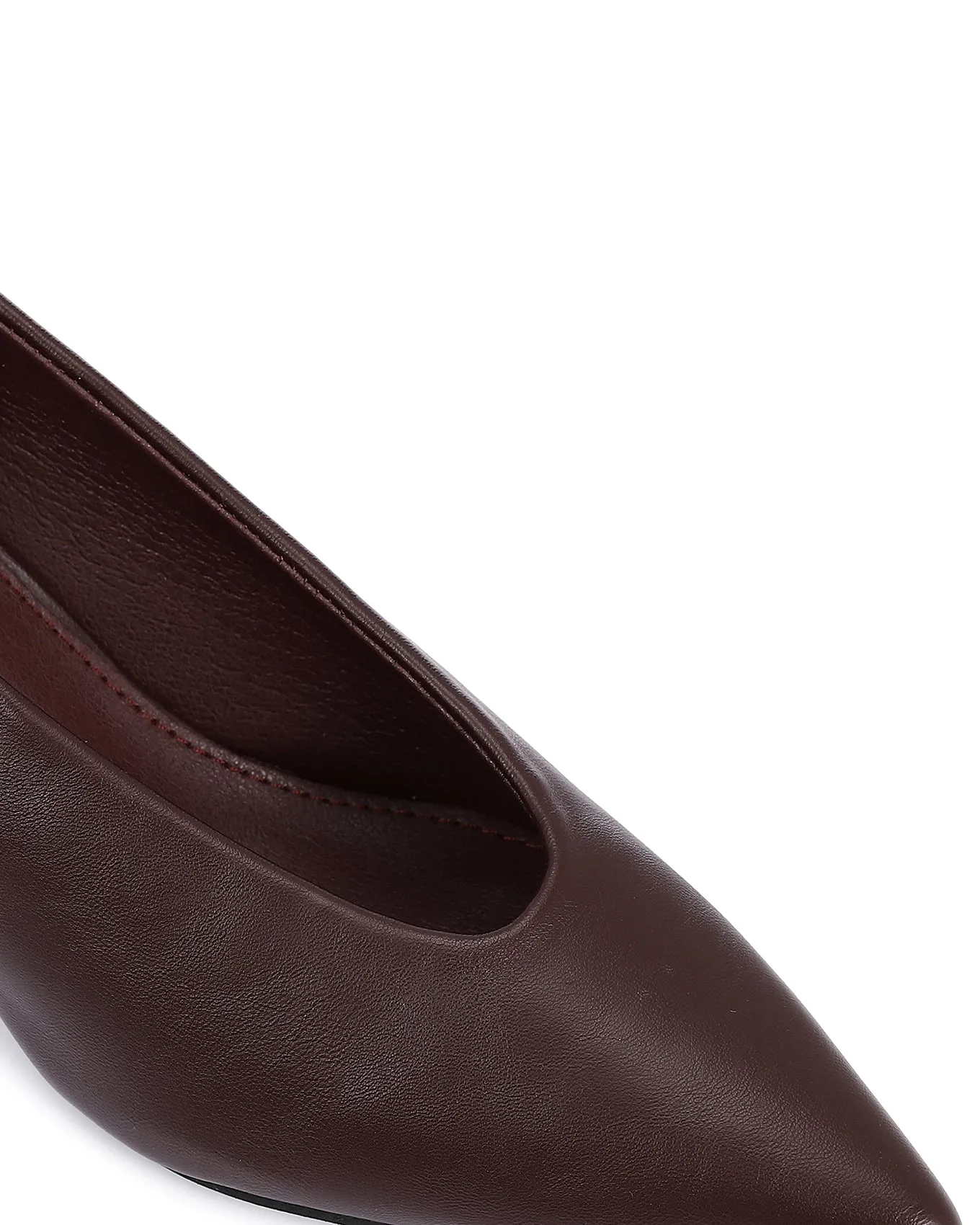 JAL-DVTV-002 Solid Pointed Toe Cap Mid Heels